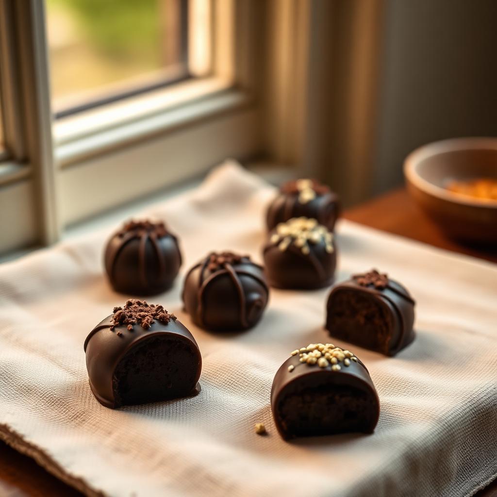 Artisan chocolate tasting flight prepared for an Amzai virtual roundtable
